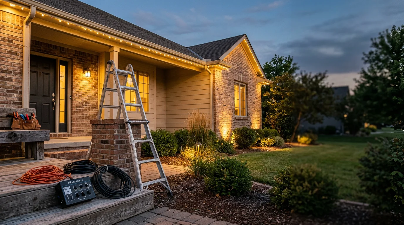 Professional outdoor and Christmas light installation
